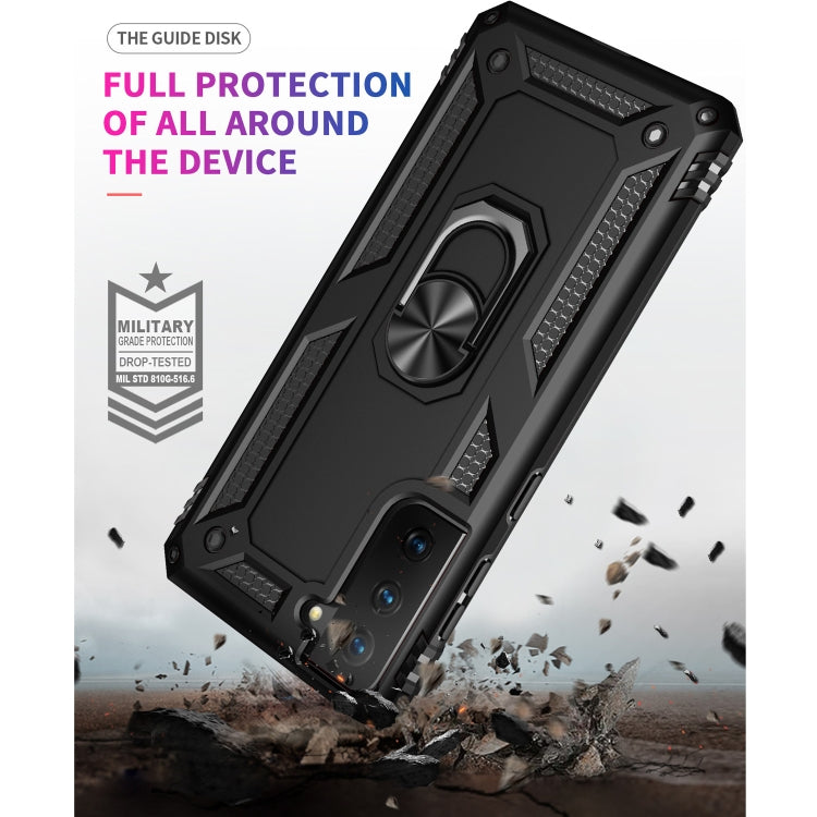 RING ARMOR Tvrdený kryt pre Samsung Galaxy S21 Plus 5G - čierny