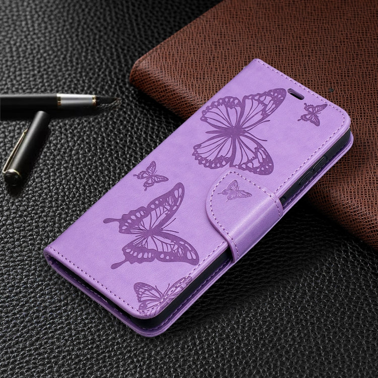 BUTTERFLY Knižkové puzdro pre Samsung Galaxy S21 5G - fialové