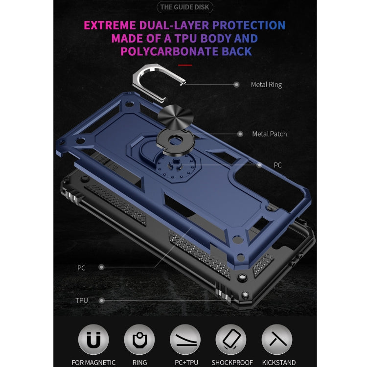 RING ARMOR Tvrdený kryt pre Samsung Galaxy S21 5G - modrý