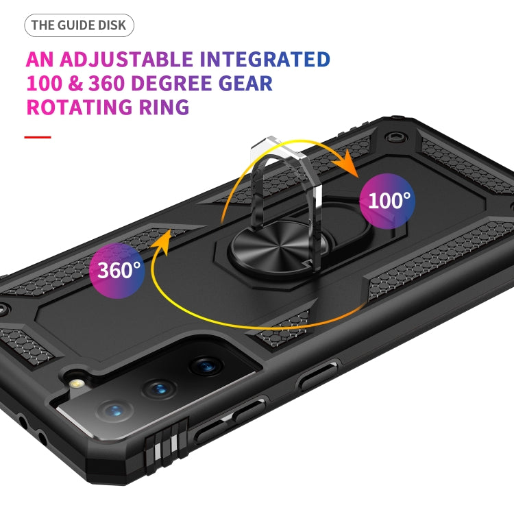 RING ARMOR Tvrdený kryt pre Samsung Galaxy S21 5G - čierny