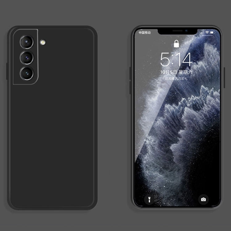 MATT Silikónový obal pre Samsung Galaxy S21 5G - čierny
