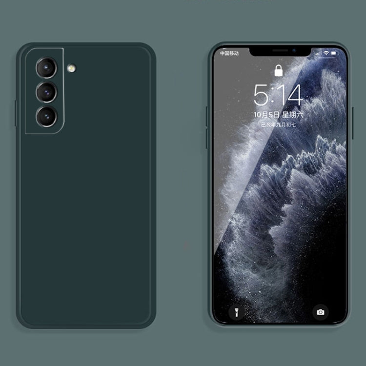 MATT Silikónový obal pre Samsung Galaxy S21 5G - zelený