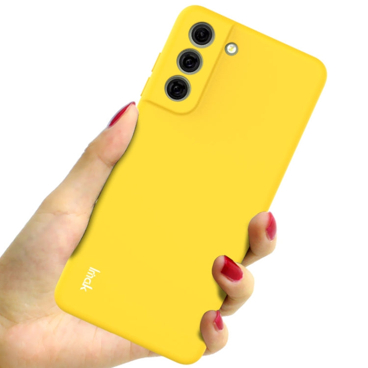 MATT Silikónový obal pre Samsung Galaxy S21 FE 5G - žltý