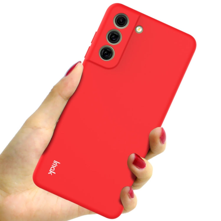 MATT Silikónový obal pre Samsung Galaxy S21 FE 5G - červený