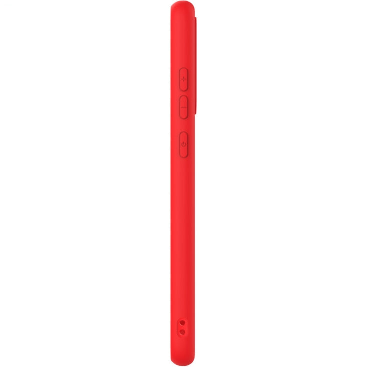 MATT Silikónový obal pre Samsung Galaxy S21 FE 5G - červený