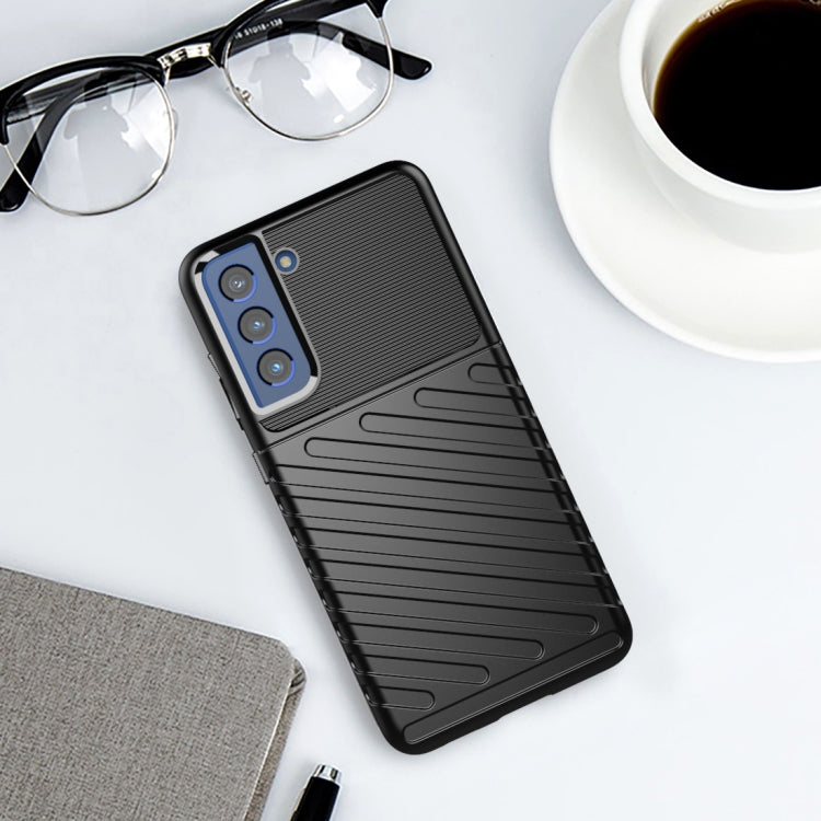 THUNDER Ochranný kryt pre Samsung Galaxy S21 FE 5G - čierny