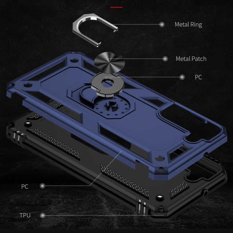 RING ARMOR Tvrdený kryt pre Samsung Galaxy S22 Plus 5G - modrý