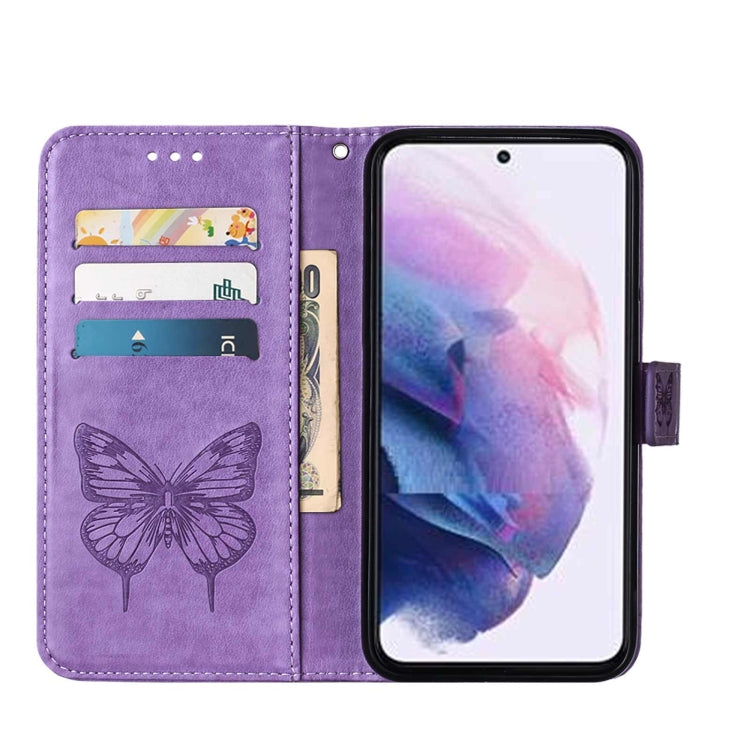 BUTTERFLY Knižkové puzdro pre Samsung Galaxy S22 5G - fialové