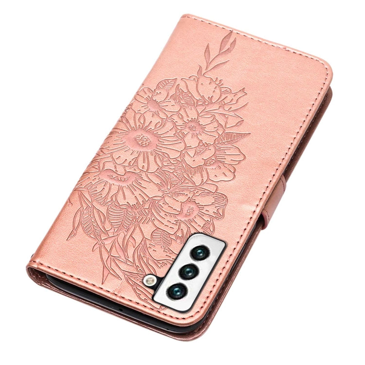 BUTTERFLY Knižkové puzdro pre Samsung Galaxy S22 5G - ružové