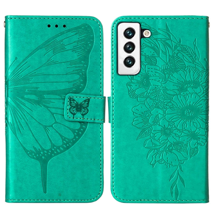 BUTTERFLY Knižkové puzdro pre Samsung Galaxy S22 5G - zelené