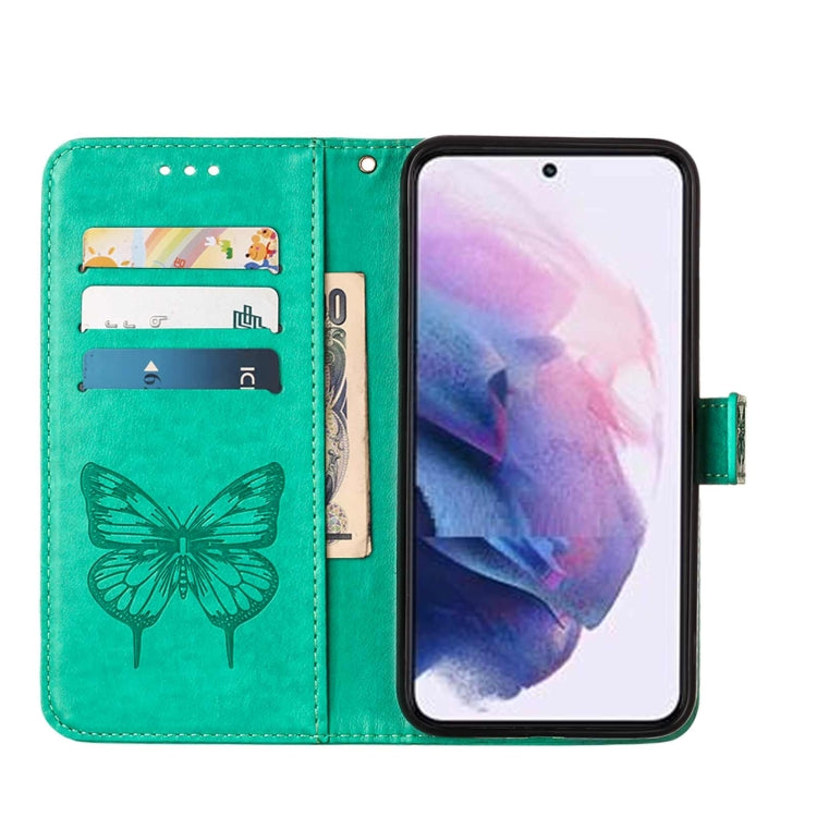 BUTTERFLY Knižkové puzdro pre Samsung Galaxy S22 5G - zelené