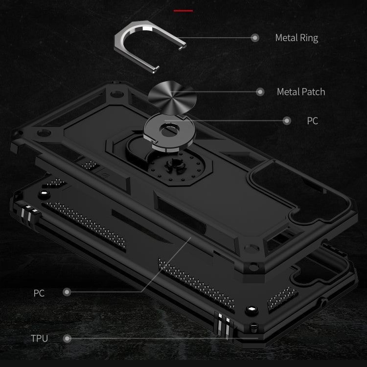 RING ARMOR Tvrdený kryt pre Samsung Galaxy S22 5G - čierny