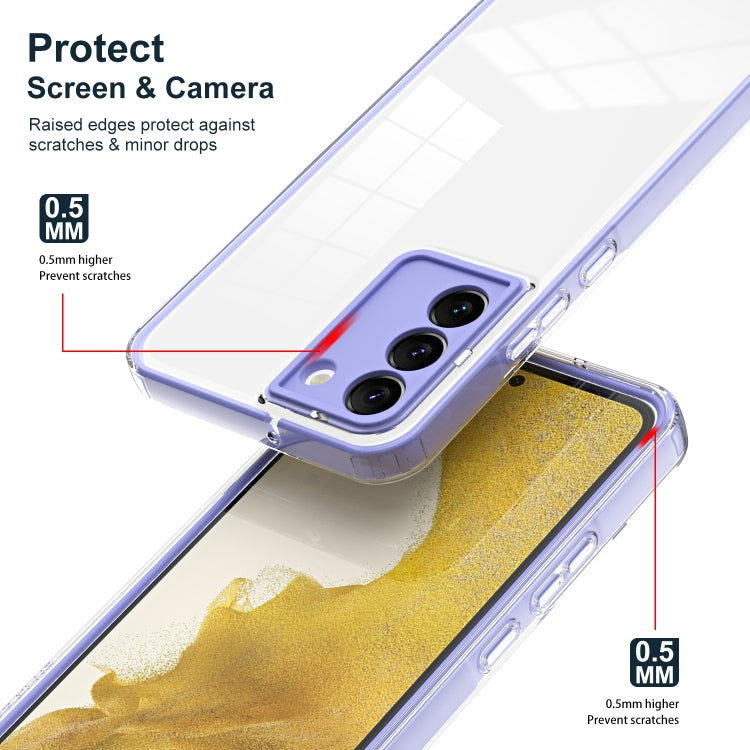 FRAME Zadný kryt pre Samsung Galaxy S22 5G - fialový