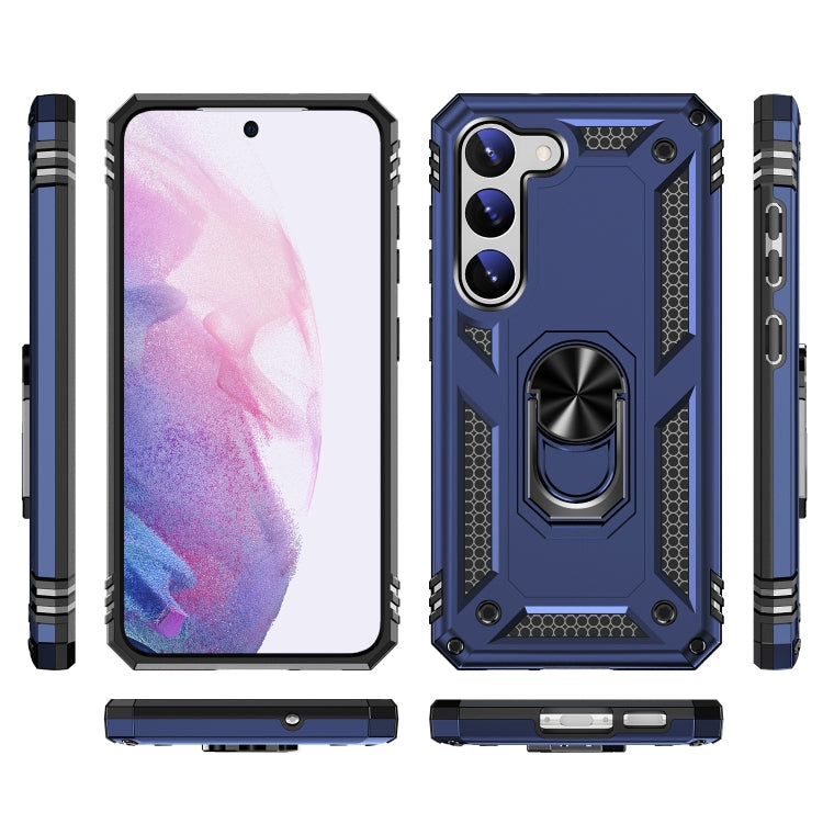 RING ARMOR Tvrdený kryt pre Samsung Galaxy S23 Plus 5G - modrý