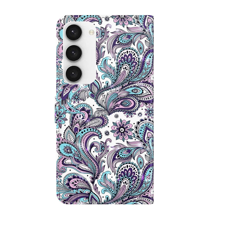 PAINT Knižkové puzdro pre Samsung Galaxy S23 5G - SWIRL mandala