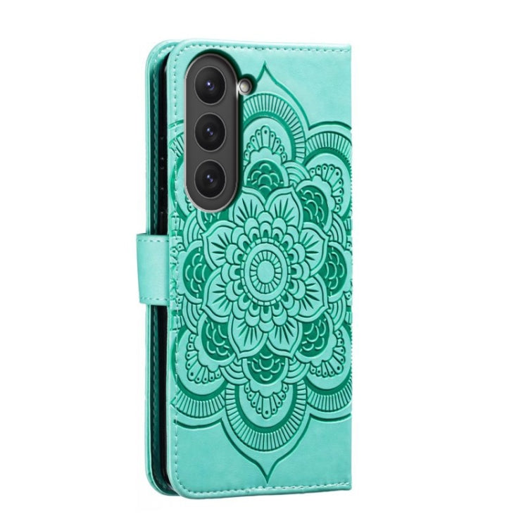 MANDALA Knižkové puzdro pre Samsung Galaxy S23 5G - zelené
