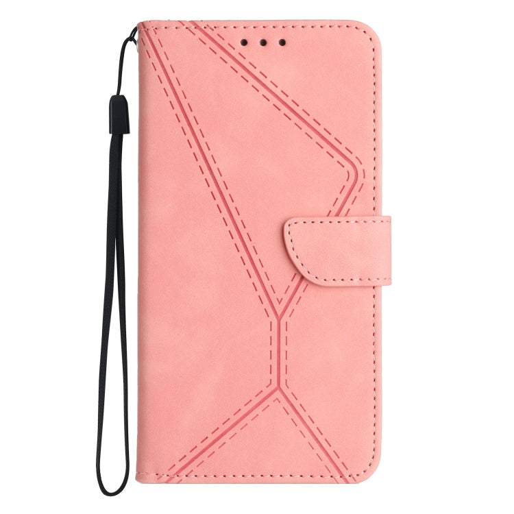 STITCHING Knižkové puzdro pre Samsung Galaxy S23 5G - ružové