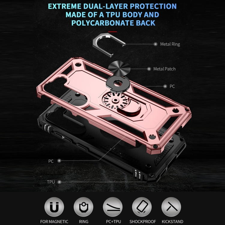 RING ARMOR Tvrdený kryt pre Samsung Galaxy S23 5G - ružový
