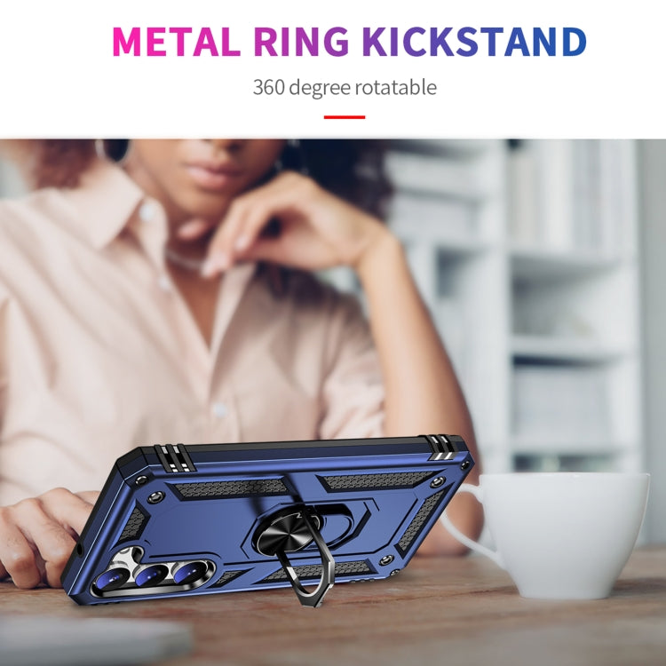RING ARMOR Tvrdený kryt pre Samsung Galaxy S23 5G - modrý