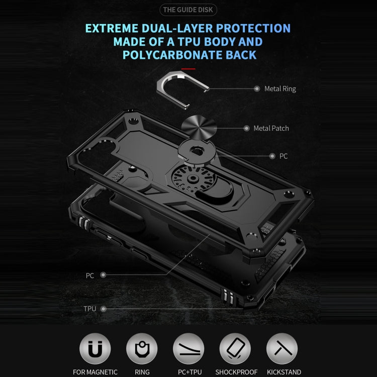 RING ARMOR Tvrdený kryt pre Samsung Galaxy S23 5G - čierny