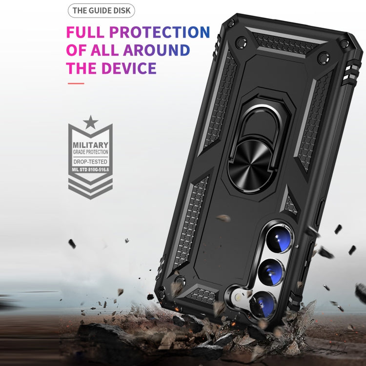 RING ARMOR Tvrdený kryt pre Samsung Galaxy S23 5G - čierny