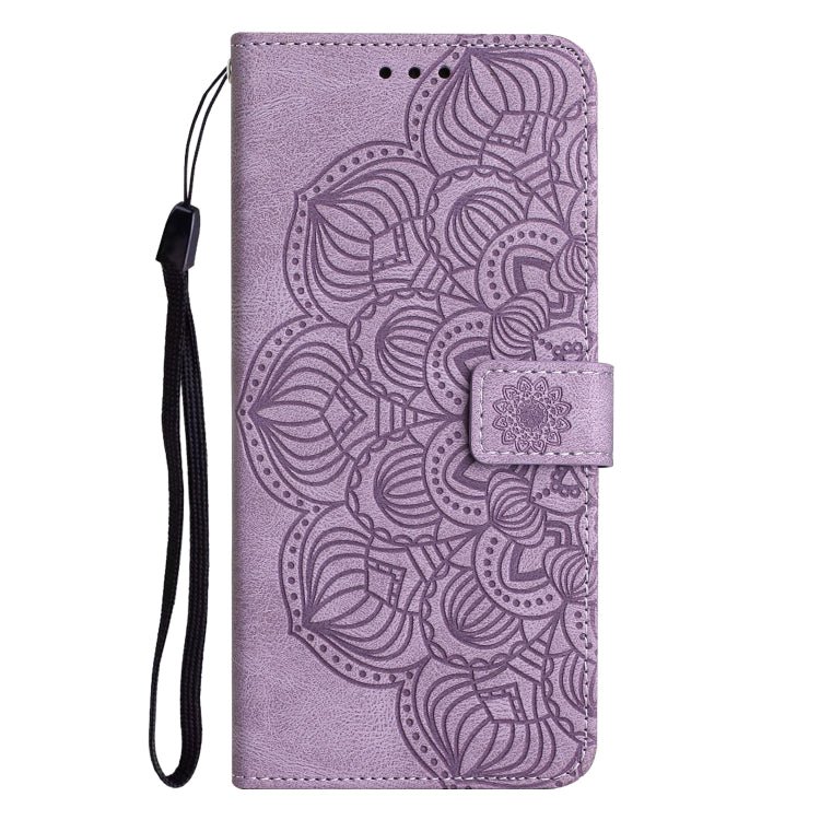 MANDALA Knižkové puzdro pre Samsung Galaxy S23 FE - fialové