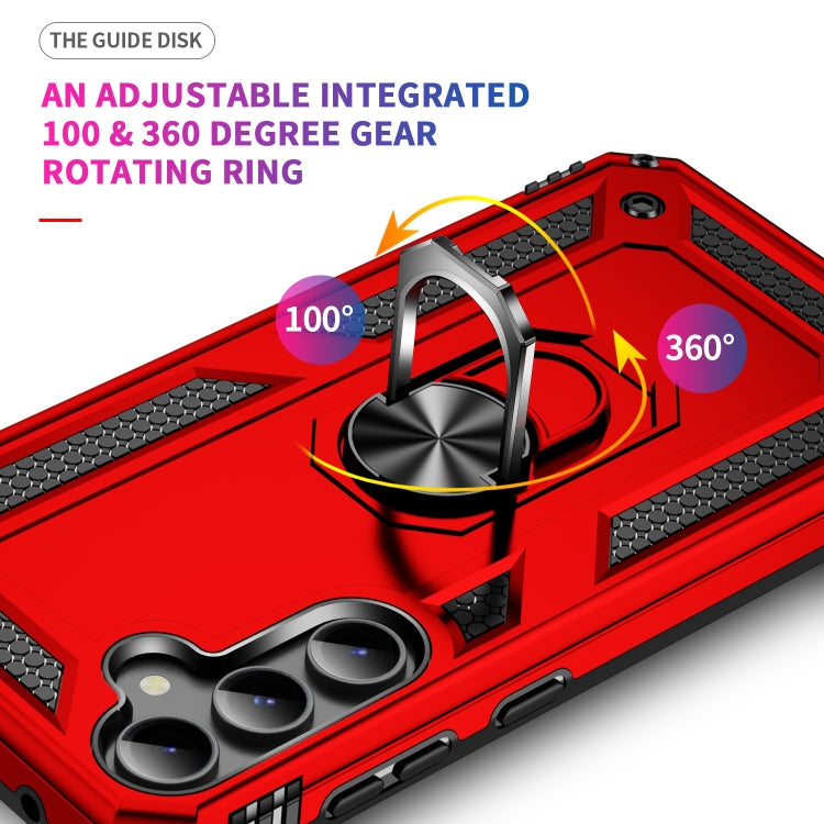 RING ARMOR Tvrdený kryt pre Samsung Galaxy S23 FE - červený