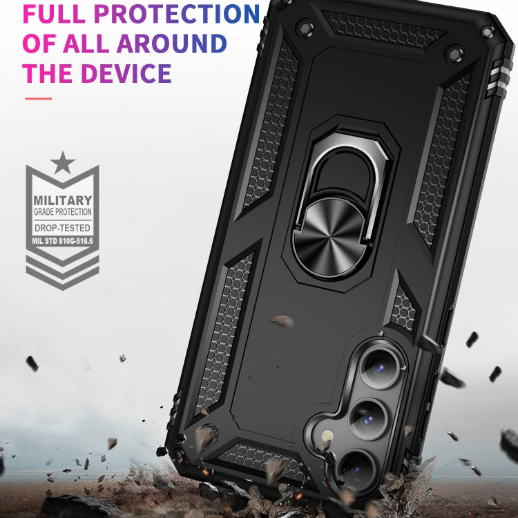 RING ARMOR Tvrdený kryt pre Samsung Galaxy S23 FE - čierny