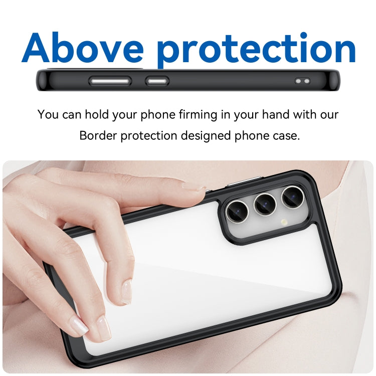 ACRYLIC Zadný kryt pre Samsung Galaxy S23 FE - čierny