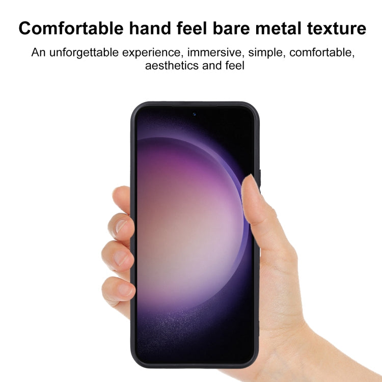 MATT Silikónový obal pre Samsung Galaxy S23 FE - čierny