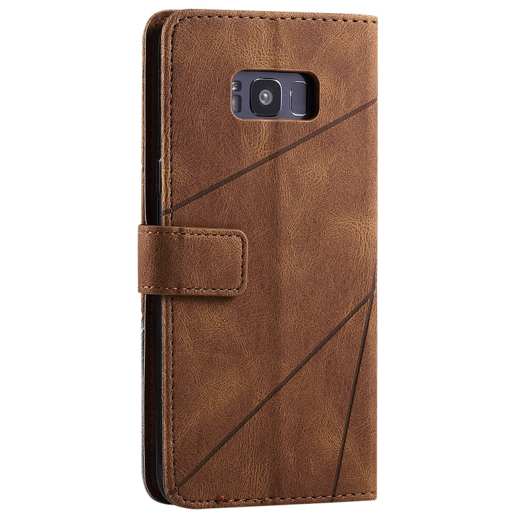SKIN Knižkové puzdro pre Samsung Galaxy S8 Plus - hnedé