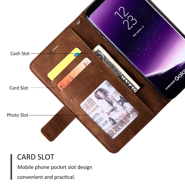 SKIN Knižkové puzdro pre Samsung Galaxy S8 Plus - hnedé