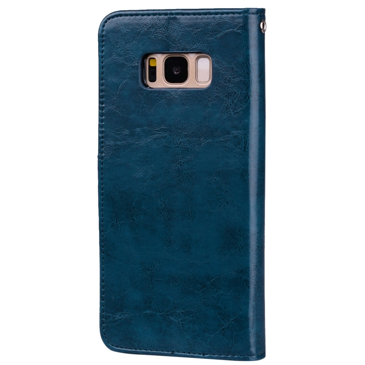 SOLID Knižkové puzdro pre Samsung Galaxy S8 Plus - modré