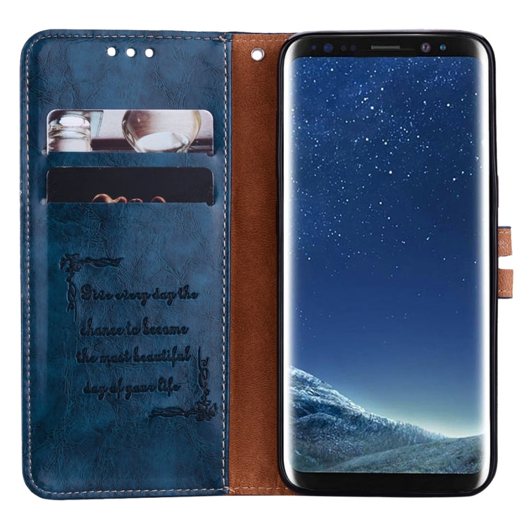 SOLID Knižkové puzdro pre Samsung Galaxy S8 Plus - modré