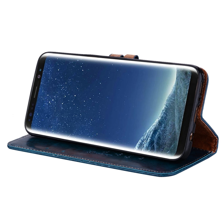 SOLID Knižkové puzdro pre Samsung Galaxy S8 Plus - modré
