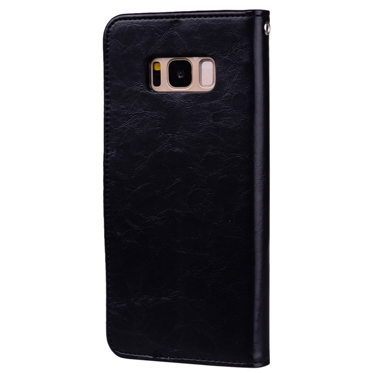SOLID Knižkové puzdro pre Samsung Galaxy S8 Plus - čierne