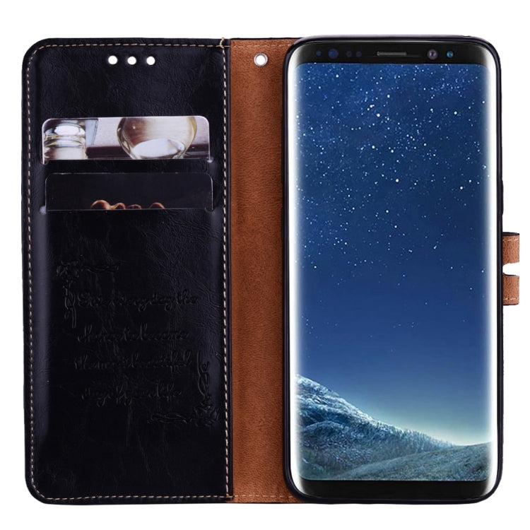 SOLID Knižkové puzdro pre Samsung Galaxy S8 Plus - čierne