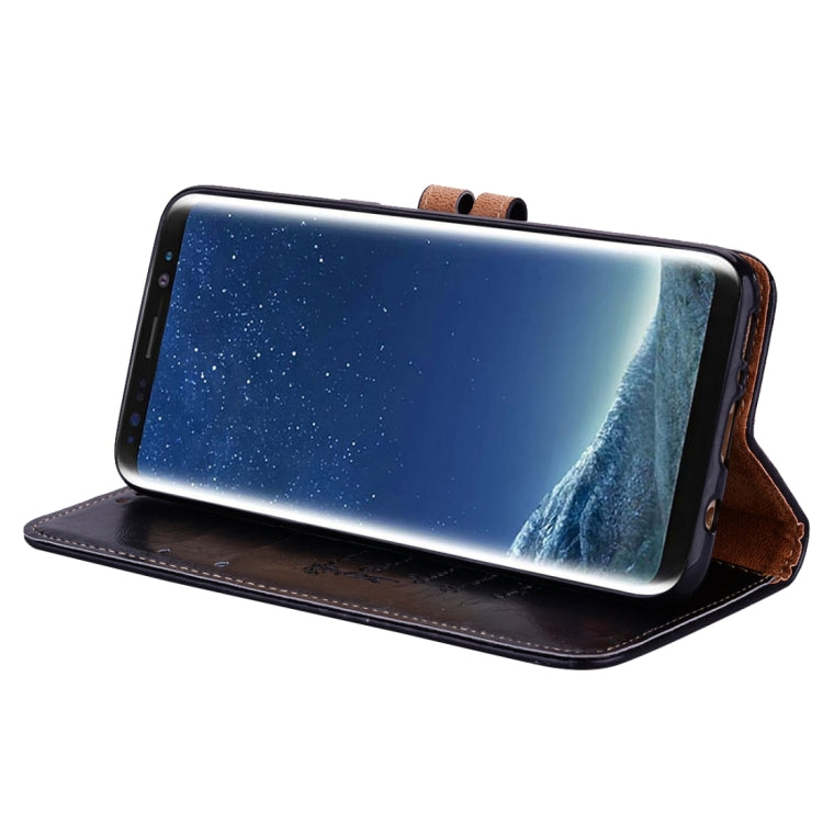 SOLID Knižkové puzdro pre Samsung Galaxy S8 Plus - čierne