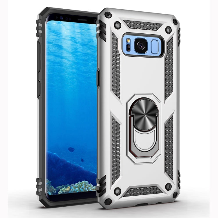 RING ARMOR Tvrdený kryt pre Samsung Galaxy S8 Plus - sivý