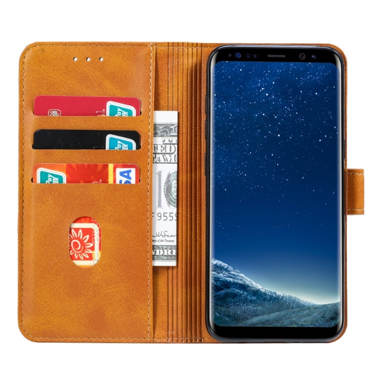 GUSSIM Knižkové puzdro pre Samsung Galaxy S8 - svetlo hnedé