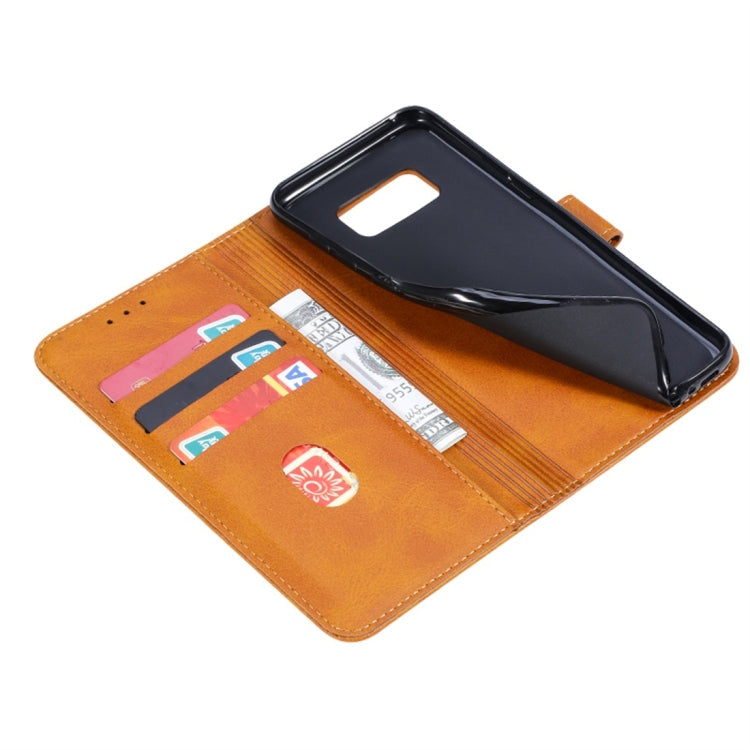 GUSSIM Knižkové puzdro pre Samsung Galaxy S8 - tmavo hnedé