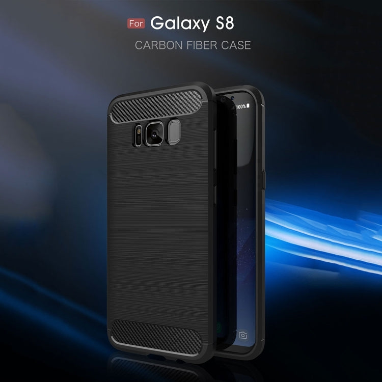 CARBON Zadný obal pre Samsung Galaxy S8 - modrý