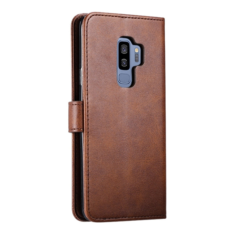GUSSIM Knižkové puzdro pre Samsung Galaxy S9 Plus - tmavo hnedé