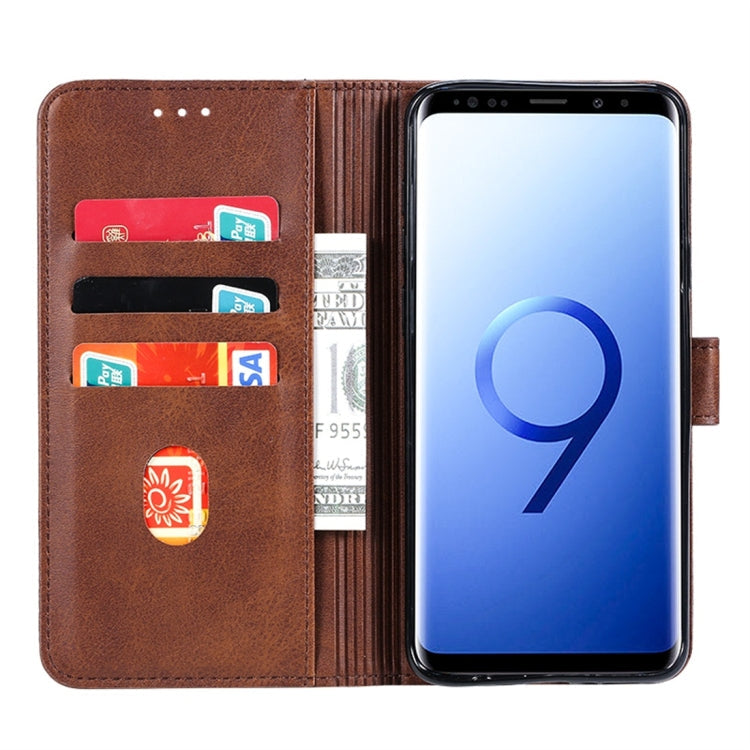 GUSSIM Knižkové puzdro pre Samsung Galaxy S9 Plus - tmavo hnedé