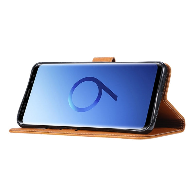 GUSSIM Knižkové puzdro pre Samsung Galaxy S9 Plus - tmavo hnedé