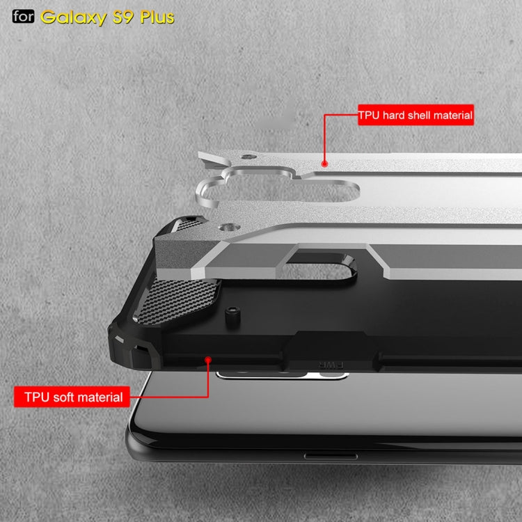 HYBRID ARMOR Tvrdený kryt pre Samsung Galaxy S9 Plus - silver