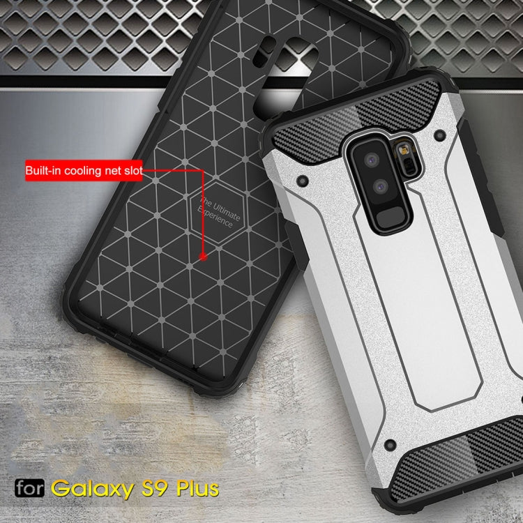 HYBRID ARMOR Tvrdený kryt pre Samsung Galaxy S9 Plus - silver