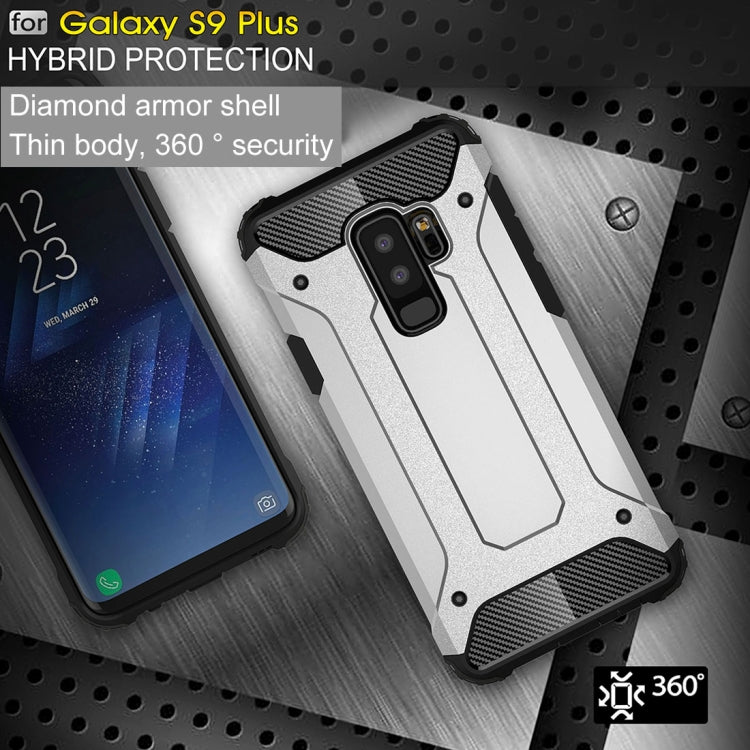 HYBRID ARMOR Tvrdený kryt pre Samsung Galaxy S9 Plus - silver