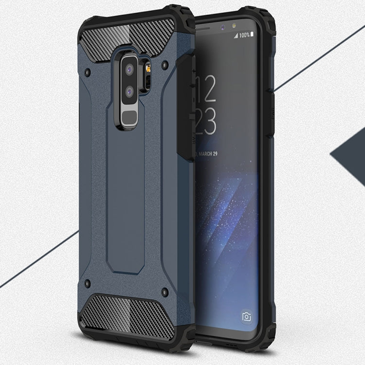 HYBRID ARMOR Tvrdený kryt pre Samsung Galaxy S9 Plus - modrý