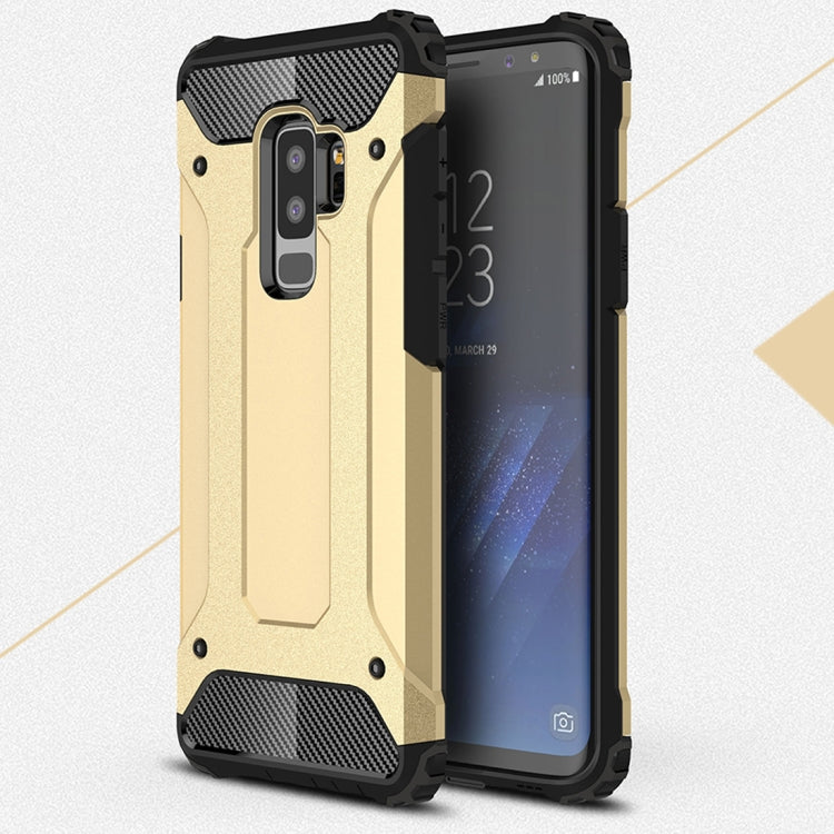 HYBRID ARMOR Tvrdený kryt pre Samsung Galaxy S9 Plus - zlatý